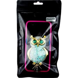 Придбати Чехол-накладка TOTO TPU Stones Case iPhone 7/8/SE 2020 Owl in Headphones Green, image , характеристики, відгуки