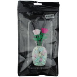 Купить Чехол-накладка TOTO TPU Fluffy Case iPhone 7/8/SE 2020 Rose Flower Pink, фото , характеристики, отзывы