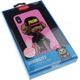 Купить Чехол-накладка PUZOO TPU Case with UV Printing Hip Hop iPhone X DJ Teddy Pink, фото , характеристики, отзывы