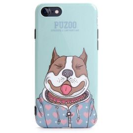 Купить Чехол-накладка PUZOO TPU Glossy Shiny Powder Art dog iPhone 7/8/SE 2020 Green Baby, фото , характеристики, отзывы