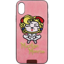 Придбати Чехол-накладка PUZOO TPU+TPU with stitchwork craft Star show iPhone X Pink Monroo, image , характеристики, відгуки