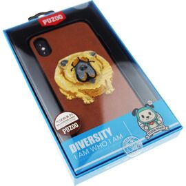 Купить Чехол-накладка PUZOO TPU+TPU with stitchwork craft Ballon Dog iPhone X Brown, фото , характеристики, отзывы