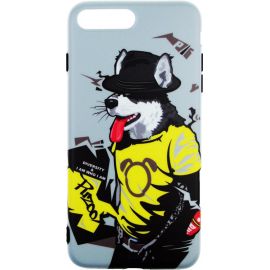 Купить Чехол-накладка PUZOO TPU Glossy Surface IMD Hip Hop iPhone 7 Plus/8 Plus RAP Alaskan Grey, фото , характеристики, отзывы