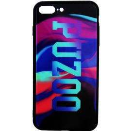 Купить Чехол-накладка PUZOO Glass Printing with TPU Visions iPhone 7 Plus /8 Plus Black, фото , характеристики, отзывы