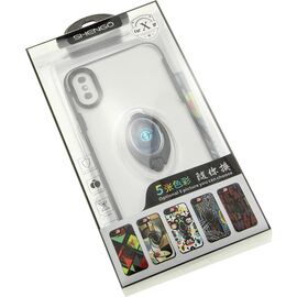 Купить Бампер SHENGO SG185 Soft TPU+PC 5 Papers inside Kickstand Cover IPhone X Mix, фото , характеристики, отзывы