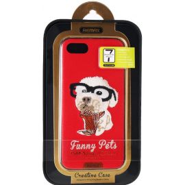 Купить Чехол-накладка Remax Funny Pets Series Case Apple iPhone 7 Red, фото , характеристики, отзывы