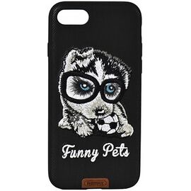 Купить Чехол-накладка Remax Funny Pets Series Case Apple iPhone 7 Plus Black, фото , характеристики, отзывы