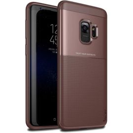 Придбати Чехол-накладка Ipaky Elegant Grid Design TPU Hybrid Case Samsung Galaxy S9 G960F Brown, image , характеристики, відгуки
