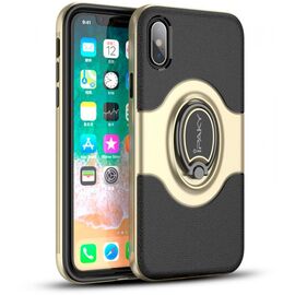 Купить Чехол-накладка Ipaky 360° Free Rotation Ring Holder case iPhone X Gold, фото , характеристики, отзывы