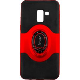 Купить Чехол-накладка Ipaky 360° Free Rotation Ring Holder case Samsung Galaxy A8 Plus A730F Red, фото , характеристики, отзывы