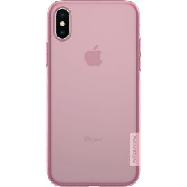 Купить Чехол-накладка Nillkin TPU Nature Case Apple iPhone X Pink, фото , характеристики, отзывы