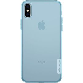 Купить Чехол-накладка Nillkin TPU Nature Case Apple iPhone X Blue, фото , характеристики, отзывы