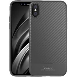 Купить Чехол-накладка Ipaky Carbon Fiber Series/Soft TPU Case iPhone XS Max Gray, фото , характеристики, отзывы