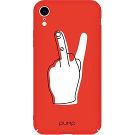 Придбати Чехол-накладка PUMP Tender Touch Case for iPhone XR V for Middle Finger, image , характеристики, відгуки