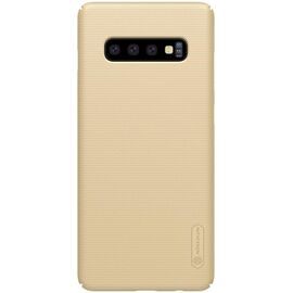 Придбати Чехол-накладка Nillkin Super Frosted Shield Samsung Galaxy S10 G973 Gold, image , характеристики, відгуки