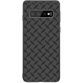 Купить Чехол-книжка Nillkin Synthetic Fiber Case Samsung Galaxy S10+ Black, фото , характеристики, отзывы