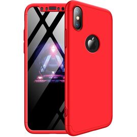 Купить Чехол-накладка GKK 3 in 1 Hard PC Case Apple iPhone X Red, фото , характеристики, отзывы