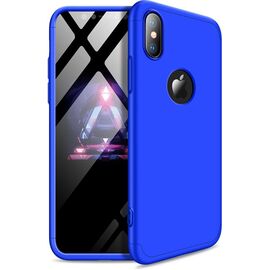 Купить Чехол-накладка GKK 3 in 1 Hard PC Case Apple iPhone XS Blue, фото , характеристики, отзывы