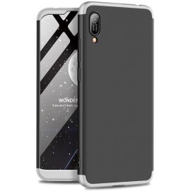 Купить Чехол-накладка GKK 3 in 1 Hard PC Case Huawei Y6 2019 Silver/Black, фото , характеристики, отзывы