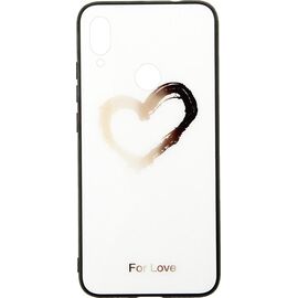 Придбати Чехол-накладка TOTO Glass Fashionable Case Xiaomi Redmi Note 7 Heart on White, image , характеристики, відгуки