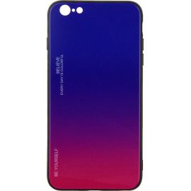 Придбати Чехол-накладка TOTO Gradient Glass Case Apple iPhone 6 Plus/6S Plus Lilac, image , характеристики, відгуки