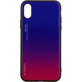 Придбати Чехол-накладка TOTO Gradient Glass Case Apple iPhone X Lilac, image , характеристики, відгуки