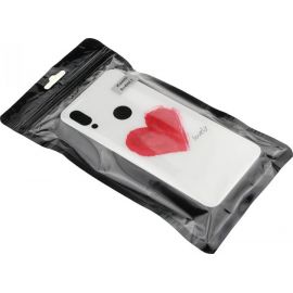 Придбати Чехол-накладка TOTO Glass Fashionable Case Xiaomi Redmi 7 Red Heart on White, image , характеристики, відгуки