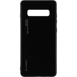 Придбати Чехол-накладка TOTO Gradient Glass Case Samsung Galaxy S10+ Black, image , характеристики, відгуки
