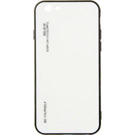 Придбати Чехол-накладка TOTO Gradient Glass Case Apple iPhone 6/6S White, image , характеристики, відгуки