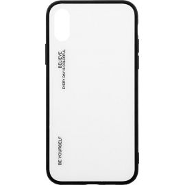 Купить Чехол-накладка TOTO Gradient Glass Case Apple iPhone X White, фото , характеристики, отзывы