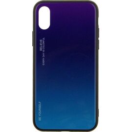 Придбати Чехол-накладка TOTO Gradient Glass Case Apple iPhone X Purple, image , характеристики, відгуки