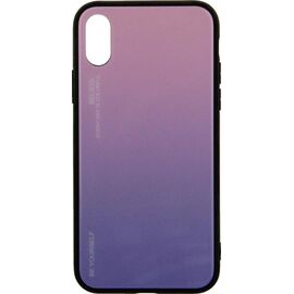 Придбати Чехол-накладка TOTO Gradient Glass Case Apple iPhone X Pink, image , характеристики, відгуки