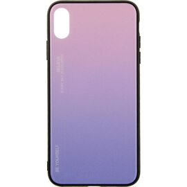 Придбати Чехол-накладка TOTO Gradient Glass Case Apple iPhone XS Max Pink, image , характеристики, відгуки