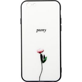 Купить Чехол-накладка TOTO Glass Fashionable Case Apple iPhone 6/6S Peon on White, фото , характеристики, отзывы