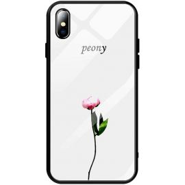 Купить Чехол-накладка TOTO Glass Fashionable Case Apple iPhone XS Max Peon on White, фото , характеристики, отзывы