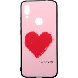 Придбати Чехол-накладка TOTO Glass Fashionable Case Xiaomi Redmi 7 Red Heart on Pink, image , характеристики, відгуки