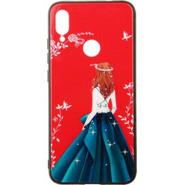 Придбати Чехол-накладка TOTO Glass Fashionable Case Xiaomi Redmi Note 7 Green Dress Girl, image , характеристики, відгуки