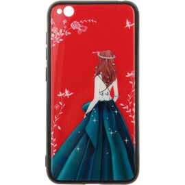 Придбати Чехол-накладка TOTO Glass Fashionable Case Xiaomi Redmi Go Green Dress Girl, image , характеристики, відгуки