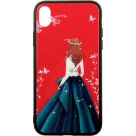 Купить Чехол-накладка TOTO Glass Fashionable Case Apple iPhone XR Green Dress Girl, фото , характеристики, отзывы