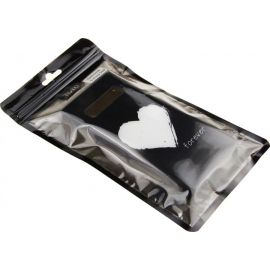 Купить Чехол-накладка TOTO Glass Fashionable Case Samsung Galaxy S10 White Heart on Black, фото , характеристики, отзывы