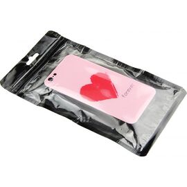 Придбати Чехол-накладка TOTO Glass Fashionable Case Apple iPhone 6/6S Red Heart on Pink, image , характеристики, відгуки