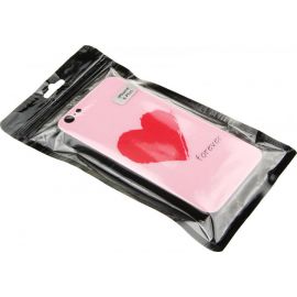 Купить Чехол-накладка TOTO Glass Fashionable Case Apple iPhone 6 Plus/6S Plus Red Heart on Pink, фото , характеристики, отзывы