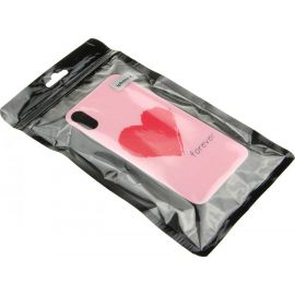 Купить Чехол-накладка TOTO Glass Fashionable Case Apple iPhone X Red Heart on Pink, фото , характеристики, отзывы