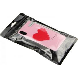 Купить Чехол-накладка TOTO Glass Fashionable Case Apple iPhone XS Red Heart on Pink, фото , характеристики, отзывы