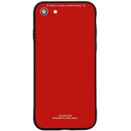 Придбати Чехол-накладка TOTO Pure Glass Case Apple iPhone 7/8/SE 2020 Red, image , характеристики, відгуки