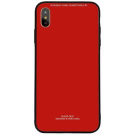 Придбати Чехол-накладка TOTO Pure Glass Case Apple iPhone X/XS Red, image , характеристики, відгуки