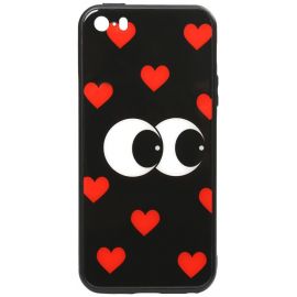 Придбати Чехол-накладка TOTO Cartoon Print Glass Case Apple iPhone SE/5s/5 Just Eatit, image , характеристики, відгуки