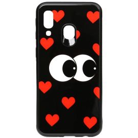 Купить Чехол-накладка TOTO Cartoon Print Glass Case Samsung Galaxy A40 Just Eatit, фото , характеристики, отзывы