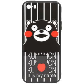 Купить Чехол-накладка TOTO Cartoon Print Glass Case Apple iPhone SE/5s/5 Kumamon, фото , характеристики, отзывы