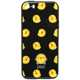 Придбати Чехол-накладка TOTO Cartoon Print Glass Case Apple iPhone SE/5s/5 Chick, image , характеристики, відгуки
